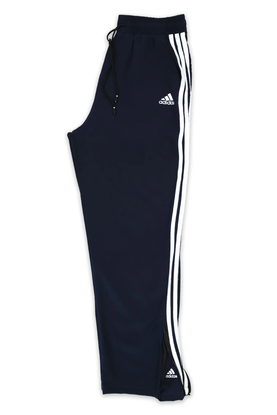 Loose Bottom Zip Style Imported Sportswear Trouser - Blue 3 Line - Image 3