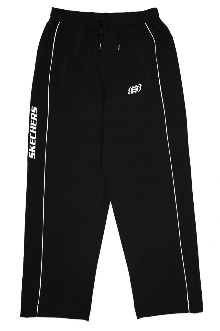 Loose Bottom Zip Style Imported Sportswear Trouser - Black - Image 3